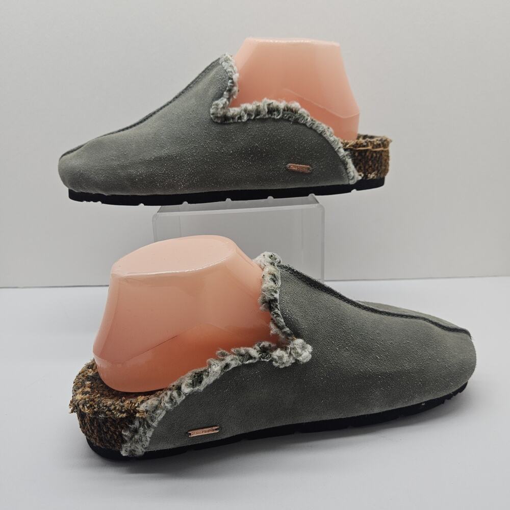 Free People Damon Cozy Womens US 8 EU 38.5 Suede Slip On Mules Casual Warm - Picture 2 of 6